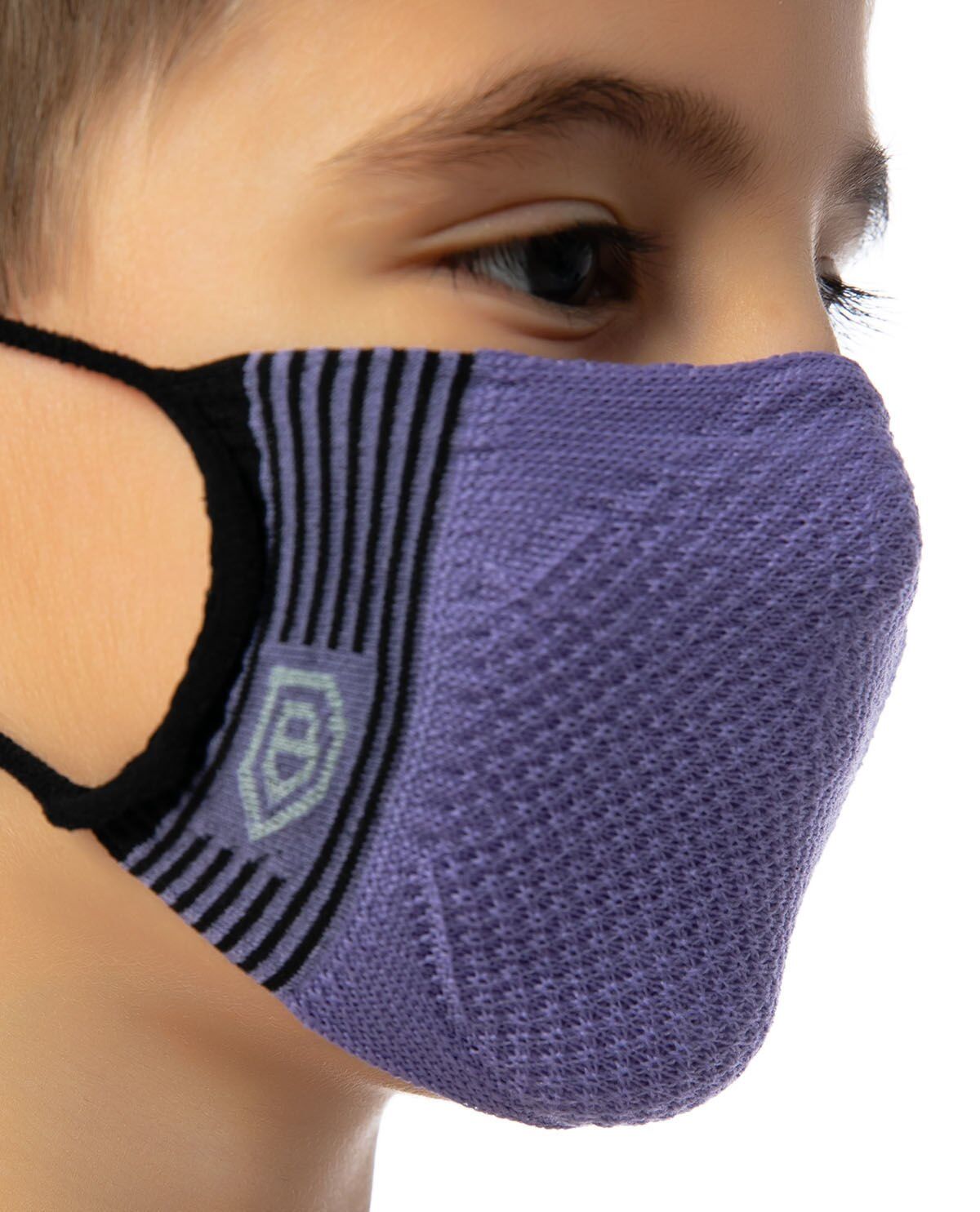 Yıkanabilir Çocuk Maskesi Ekstra Rahat Mor Renk MOR - 7-12 YAŞ