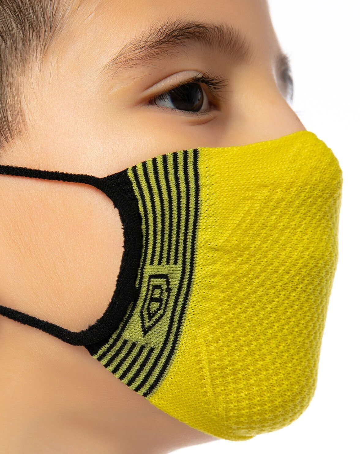 Yıkanabilir Maske Rahat Kullanım Sarı Renk SARI - 3-6 YAŞ