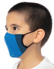 Yıkanabilir Çocuk Maskesi Koyu Mavi Renk KOYU MAVİ - 7-12 YAŞ