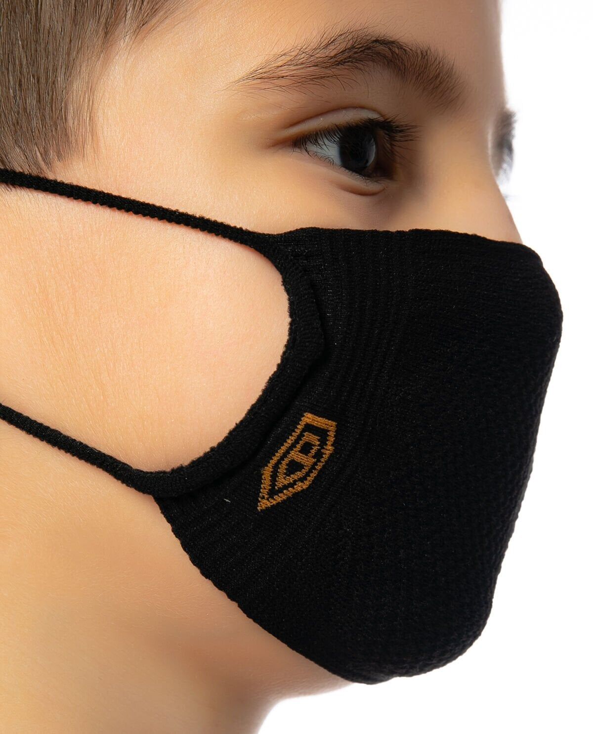 Yıkanabilir Çocuk Maskesi Siyah Renk