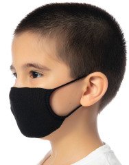 Yıkanabilir Çocuk Maskesi Siyah Renk SİYAH - 3-6 YAŞ