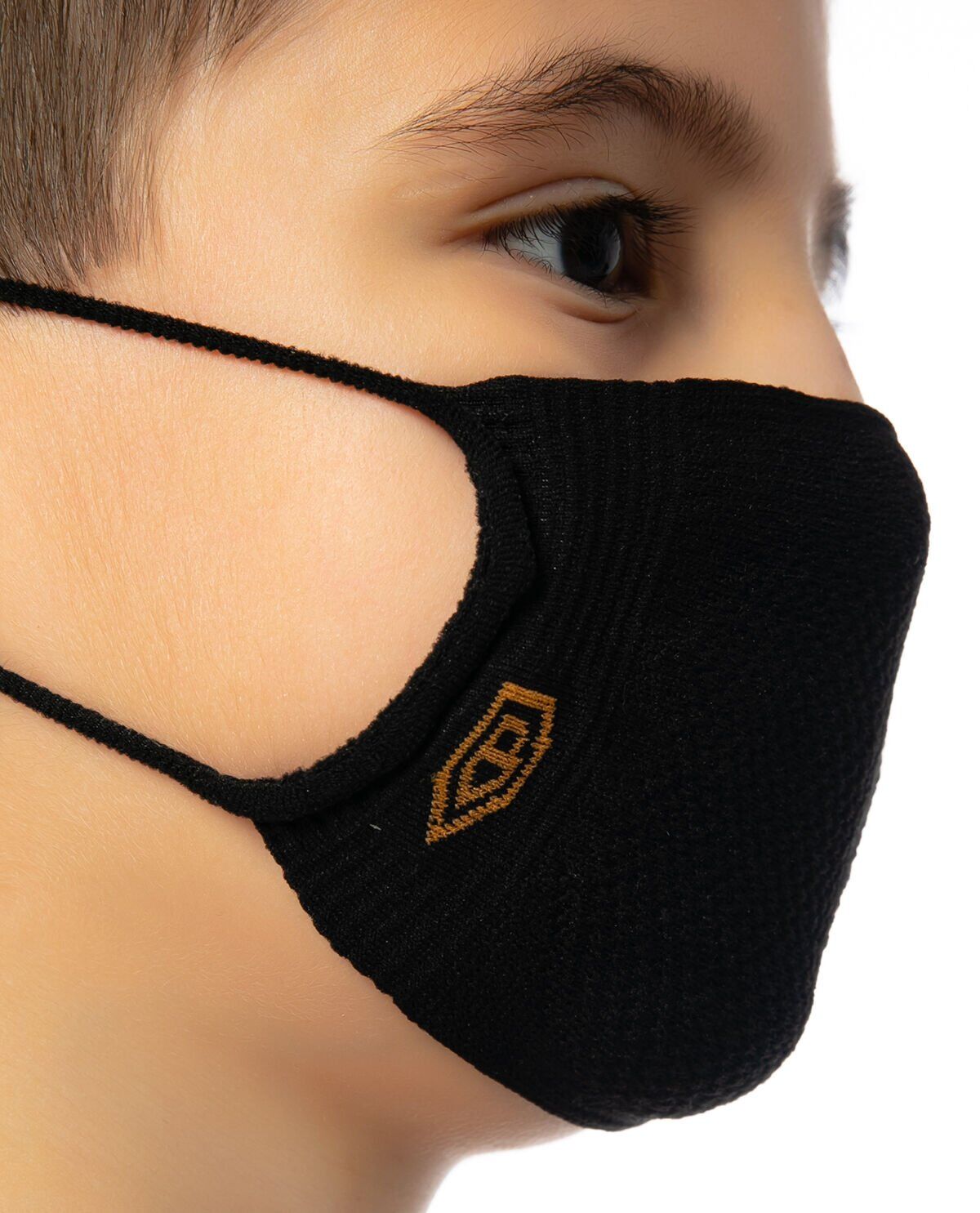 Yıkanabilir Çocuk Maskesi Siyah Renk SİYAH - 7-12 YAŞ