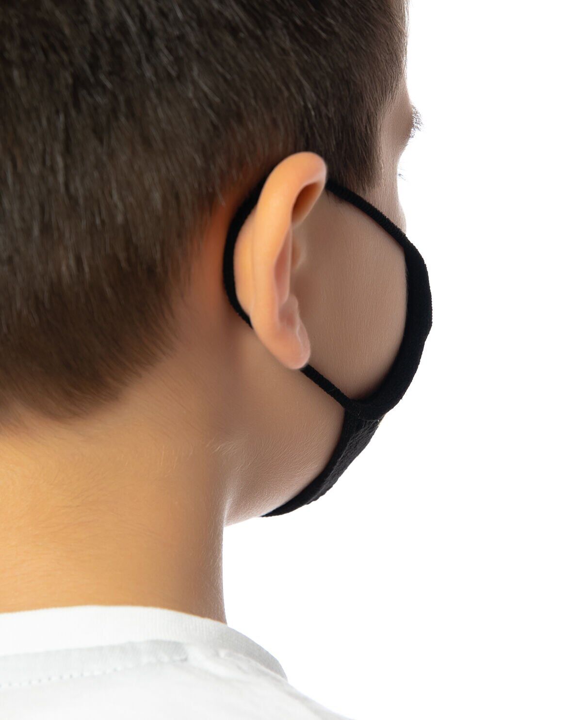 Yıkanabilir Çocuk Maskesi Siyah Renk SİYAH - 7-12 YAŞ