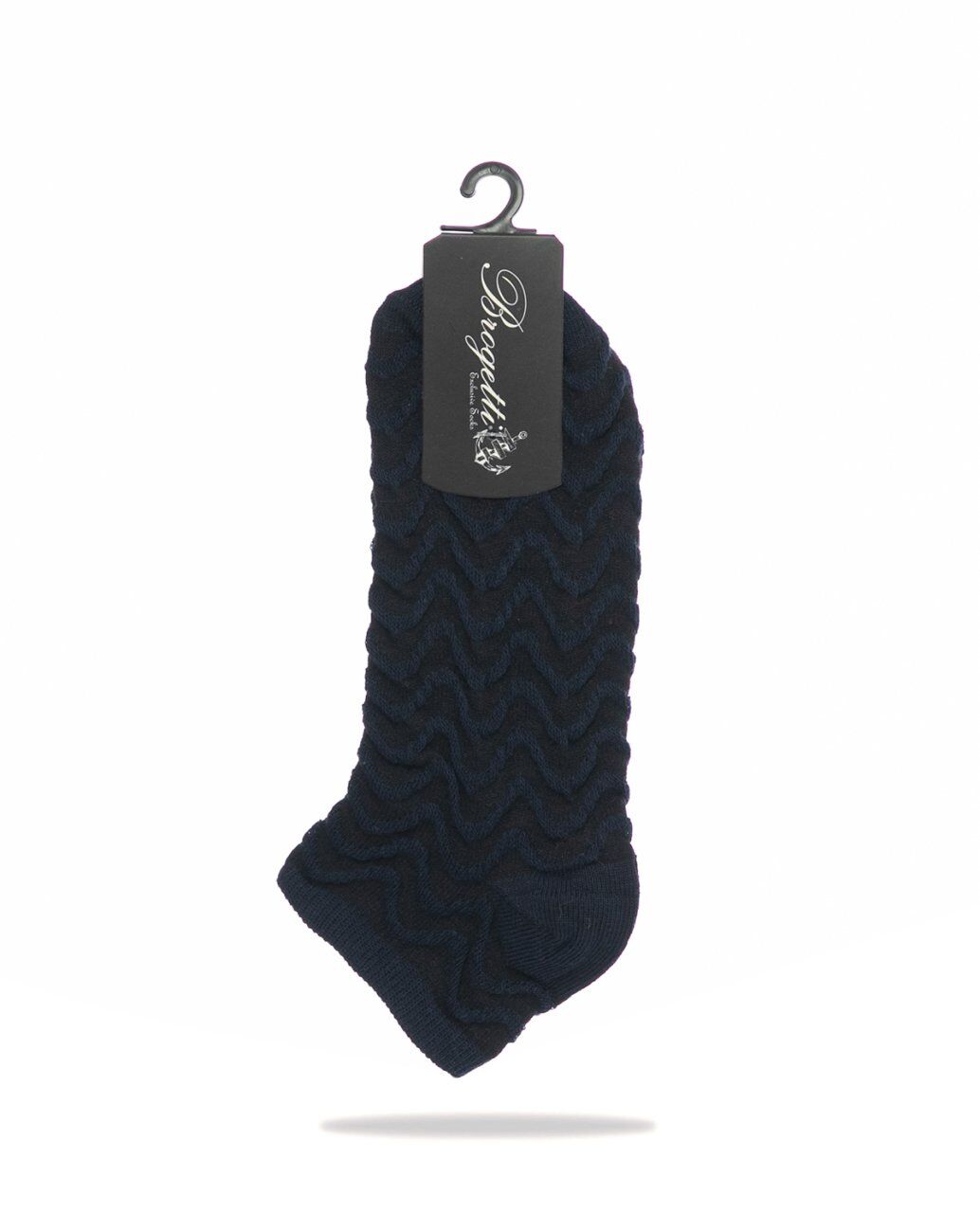 Lacivert Kabartma Desen Kısa Soket Çorap LACİVERT - 35/39