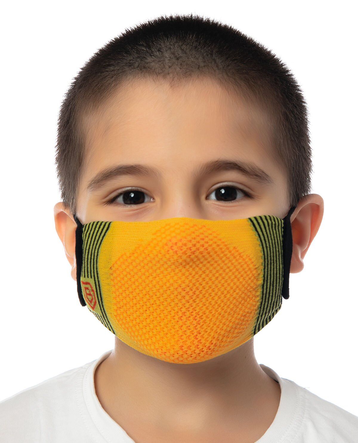 Yıkanabilir Çocuk Maskesi Açık Turuncu Renk