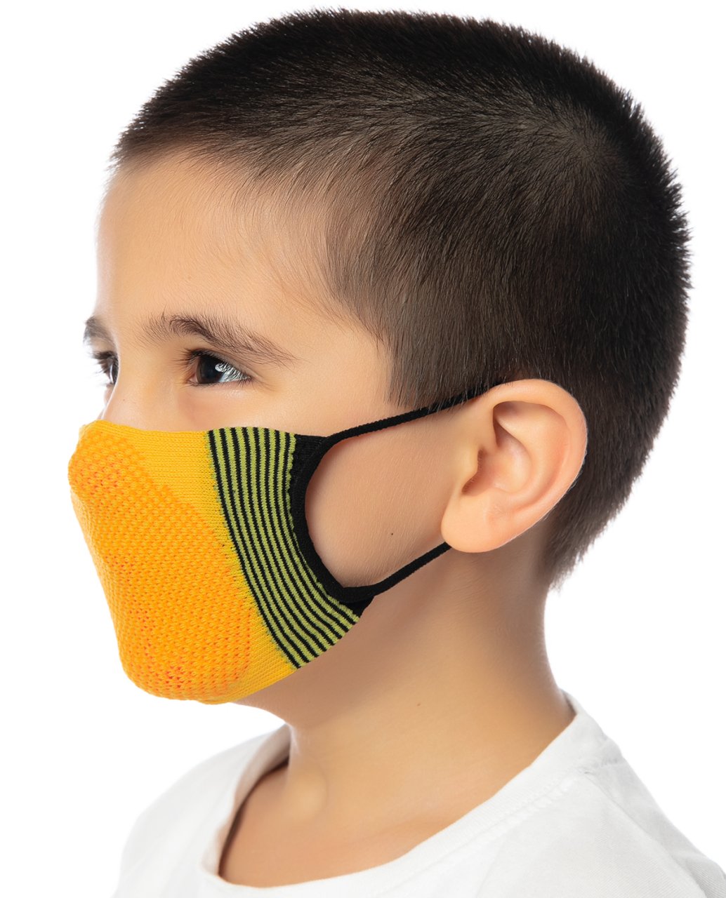Yıkanabilir Çocuk Maskesi Açık Turuncu Renk TURUNCU - 3-6 YAŞ
