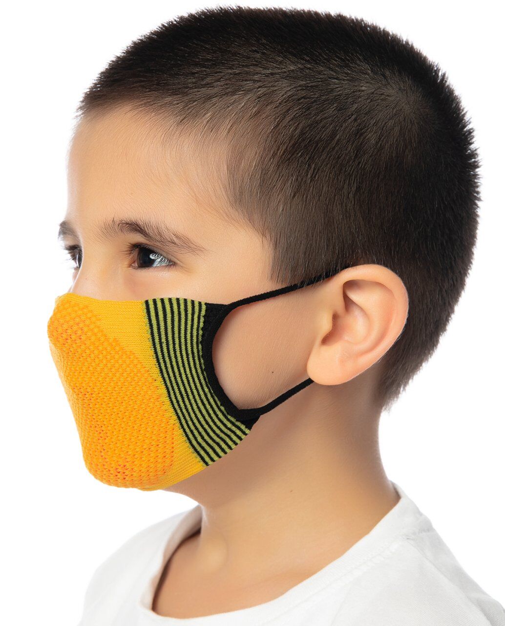 Yıkanabilir Çocuk Maskesi Açık Turuncu Renk TURUNCU - 3-6 YAŞ