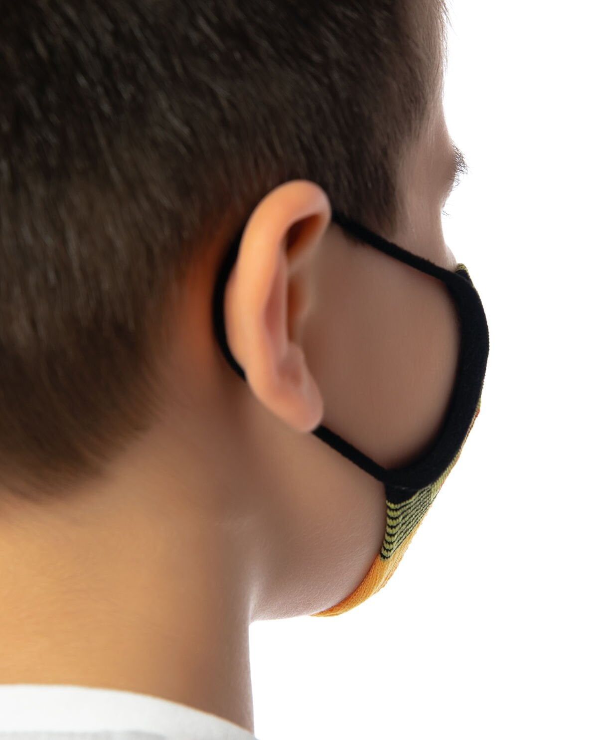 Yıkanabilir Çocuk Maskesi Açık Turuncu Renk TURUNCU - 3-6 YAŞ