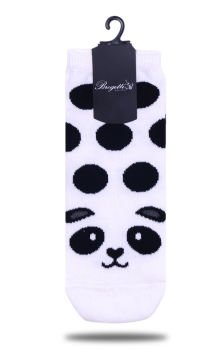 Panda Desenli Kısa Soket Çorap
