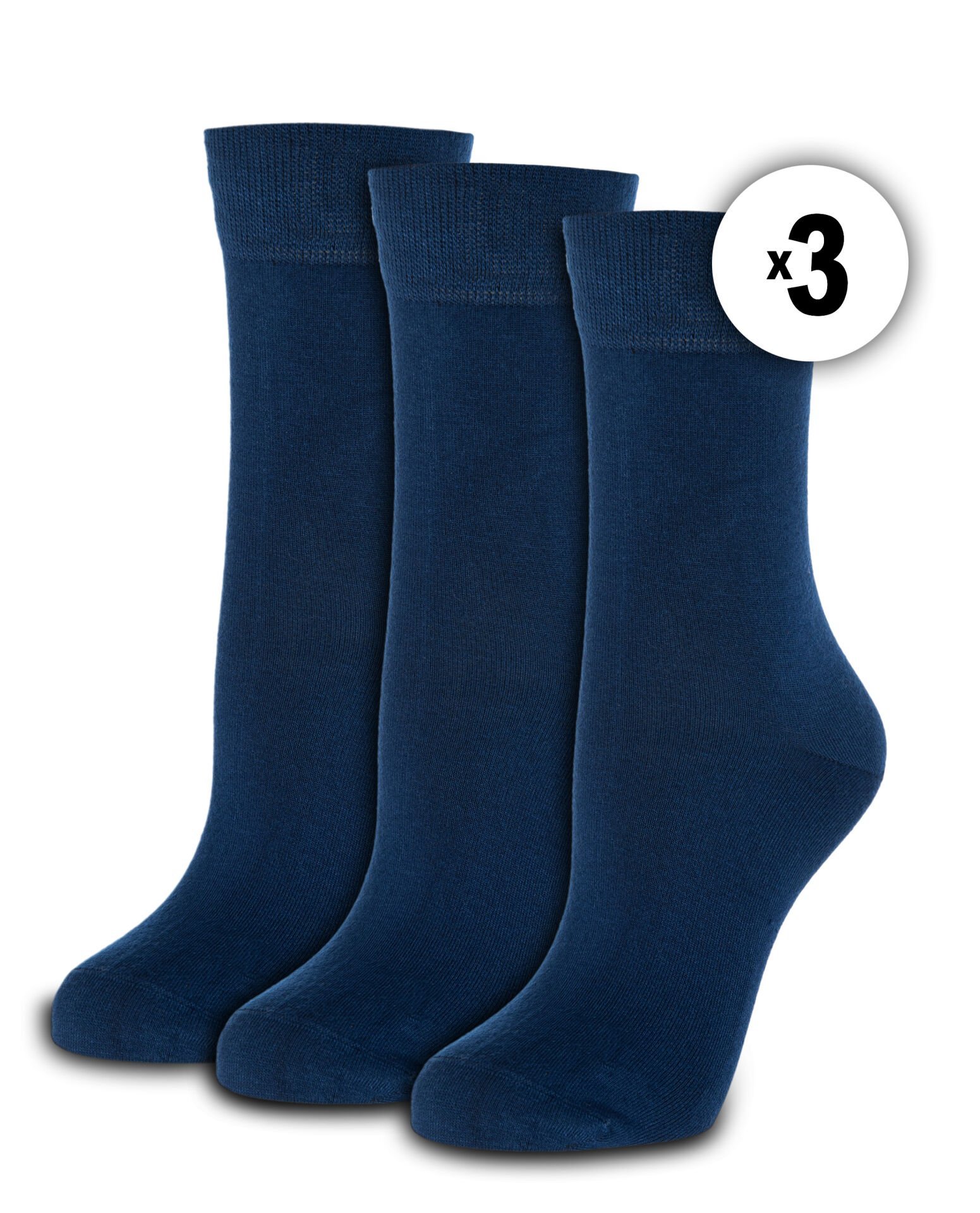 Bambu Soket Çorap 3lü Kadın Lacivert Renk