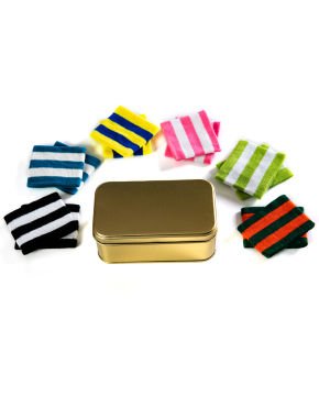 6lı Ekonomik Paket Renkli Çizgili Unisex Tenis Bilekliği