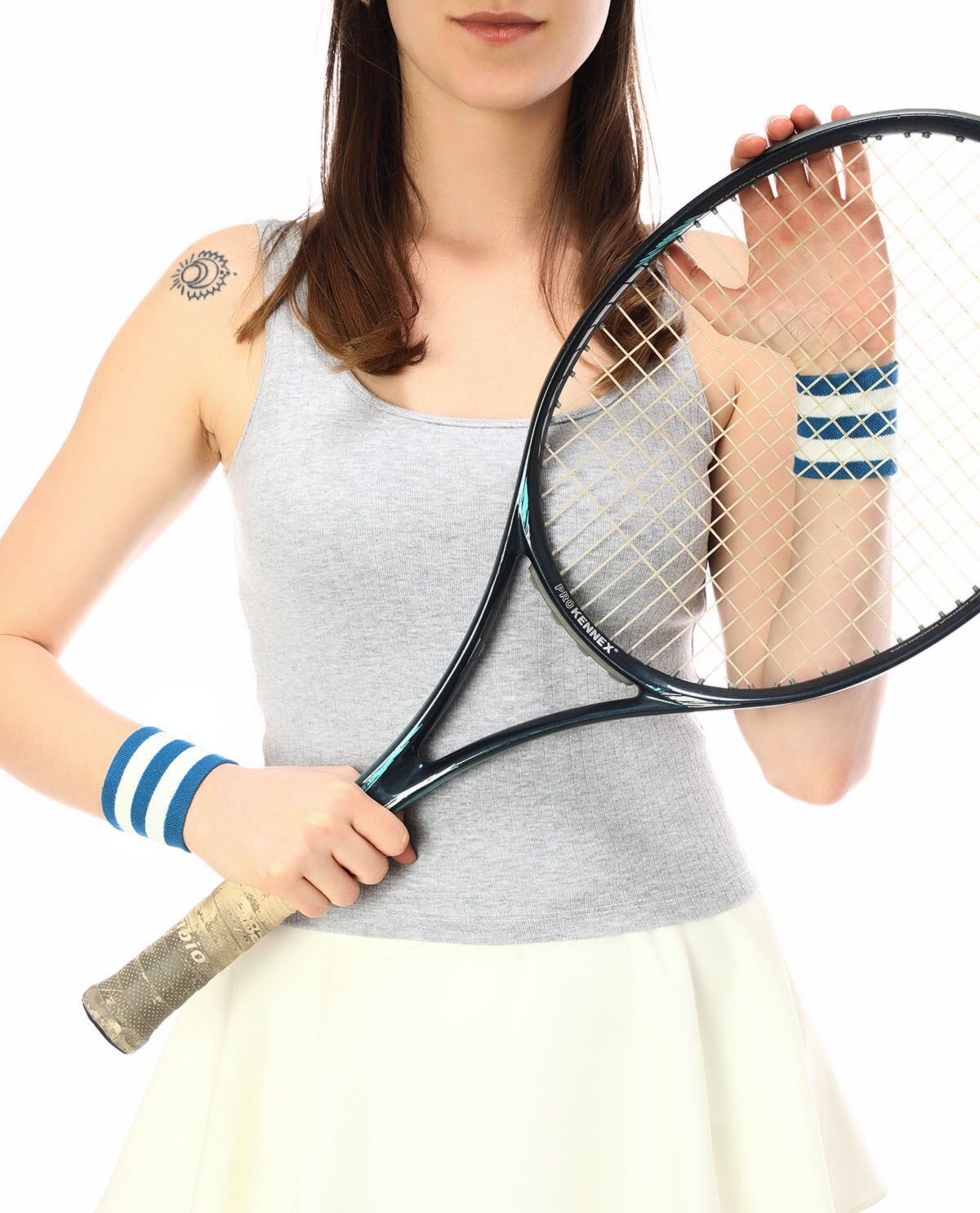 6lı Ekonomik Paket Renkli Çizgili Unisex Tenis Bilekliği