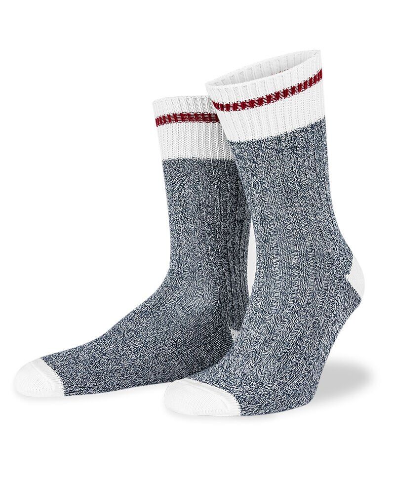 Bordo Çizgili Antrasit Muline Kışlık Çorap