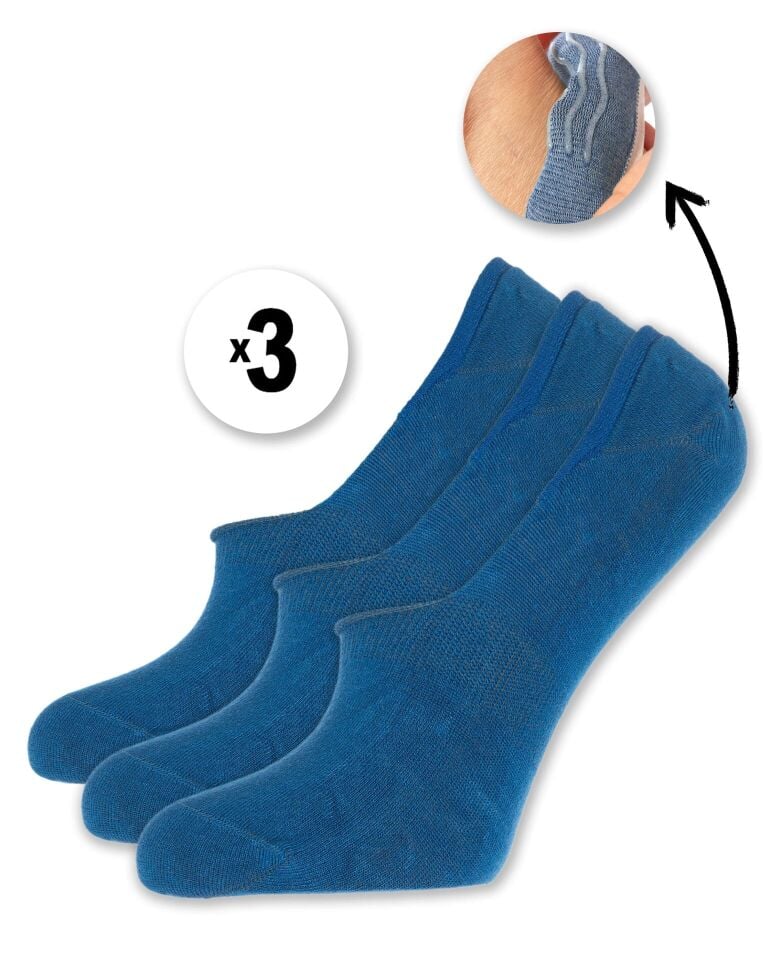 Bambu Kadın Babet Çorap 3lü Sax Renk