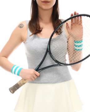 6lı Eko Paket Çizgili Renkli Unisex Tenis Bilekliği