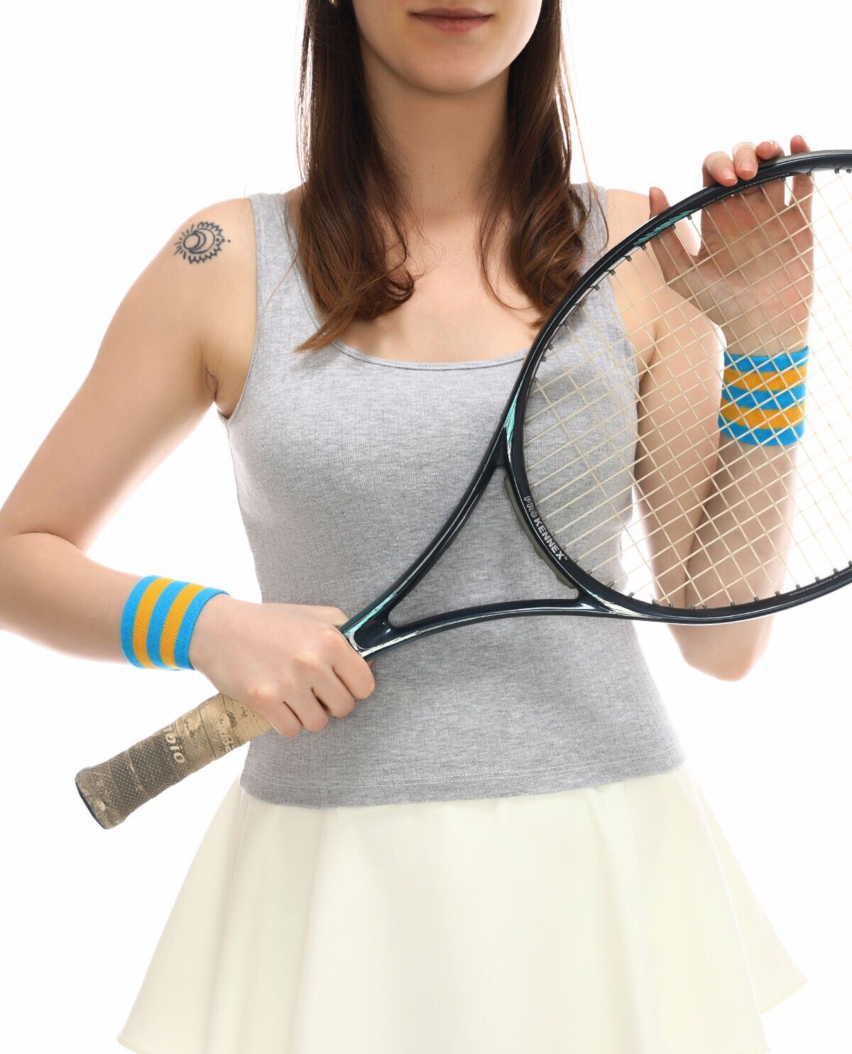 6lı Eko Paket Çizgili Renkli Unisex Tenis Bilekliği