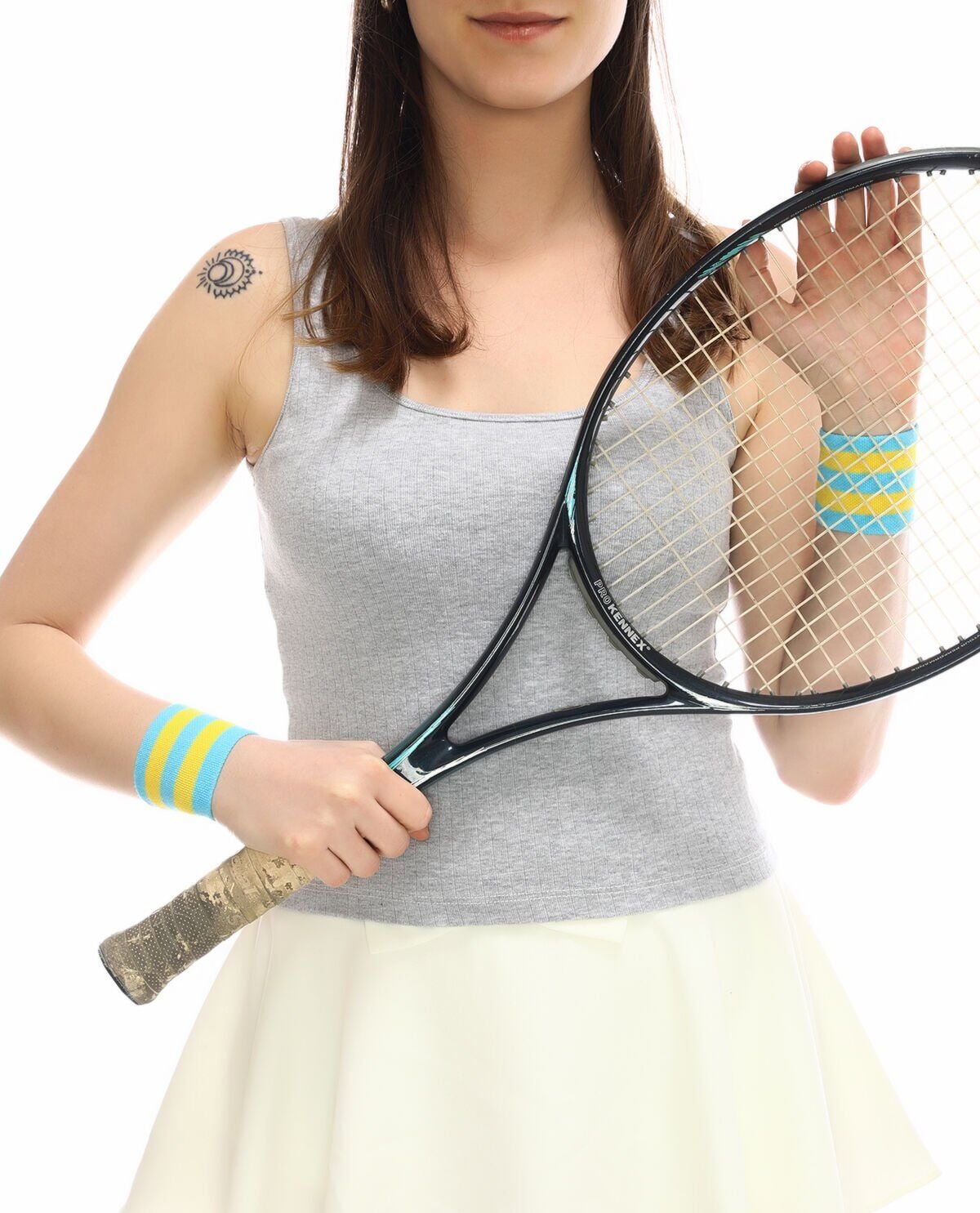 6lı Eko Paket Çizgili Renkli Unisex Tenis Bilekliği