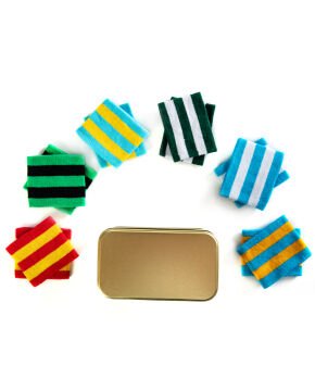 6lı Eko Paket Çizgili Renkli Unisex Tenis Bilekliği
