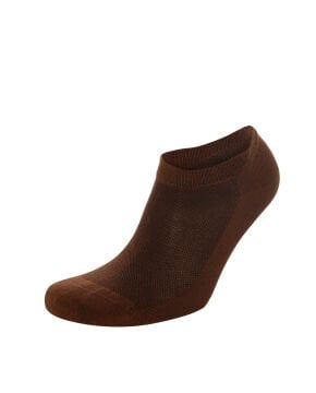 3lü Bambu Nefes Alan Kadın Patik Çorap Kahverengi