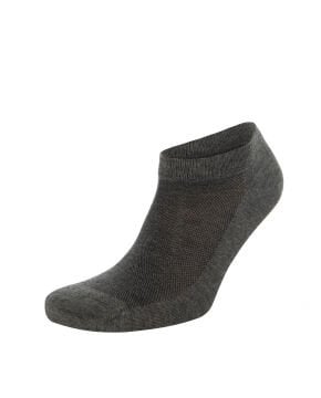 3lü Bambu Nefes Alan Kadın Patik Çorap Antrasit