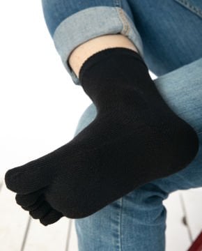 Parmaklı Çorap Unisex Siyah Renk