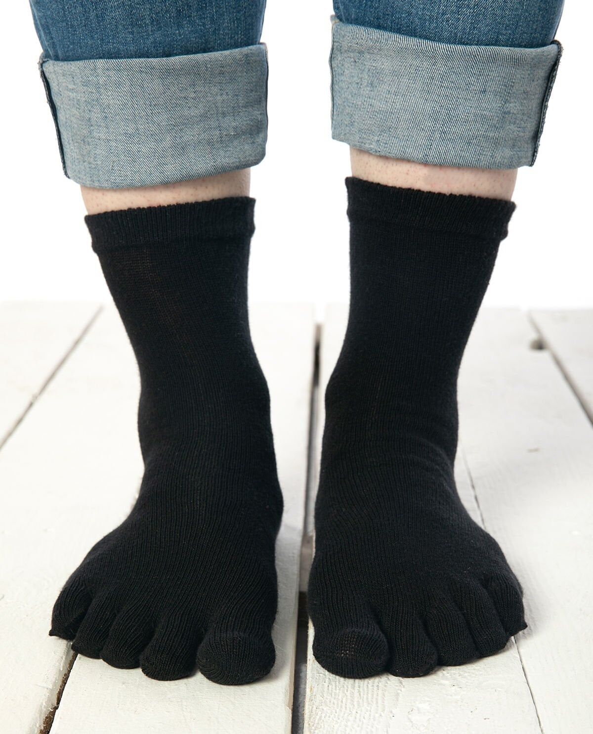 Parmaklı Çorap Unisex Siyah Renk SİYAH - 36/40