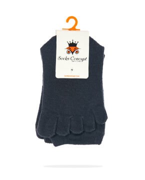 Parmaklı Çorap Unisex Füme Renk