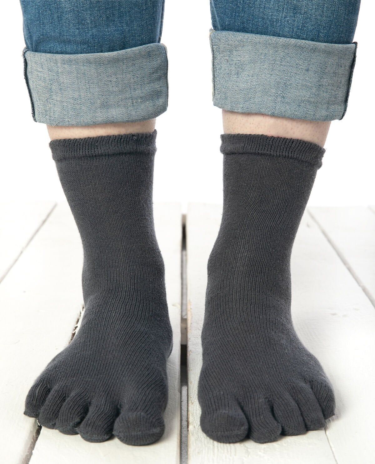 Parmaklı Çorap Unisex Füme Renk FÜME - 36/40