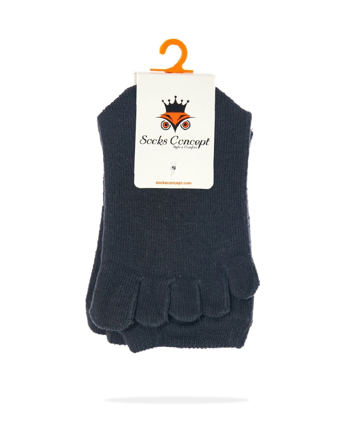 Parmaklı Çorap Unisex Füme Renk FÜME - 36/40