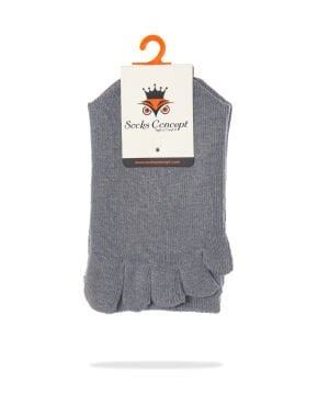 Parmaklı Çorap Unisex Gri Renk