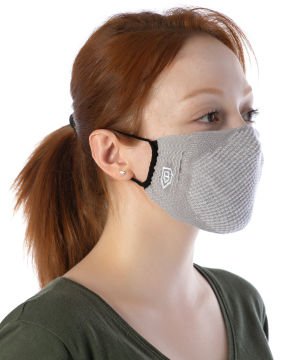 Yıkanılabilir Maske Pamuk Gri Renk Esnek Lastikli