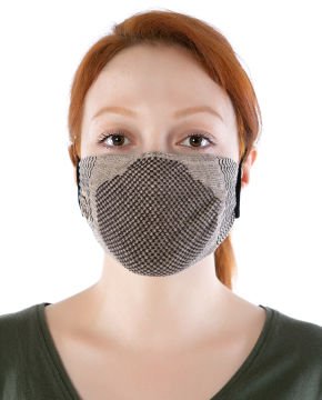 Yıkanılabilir Maske Pamuk Sütlü Kahve Esnek Lastikli