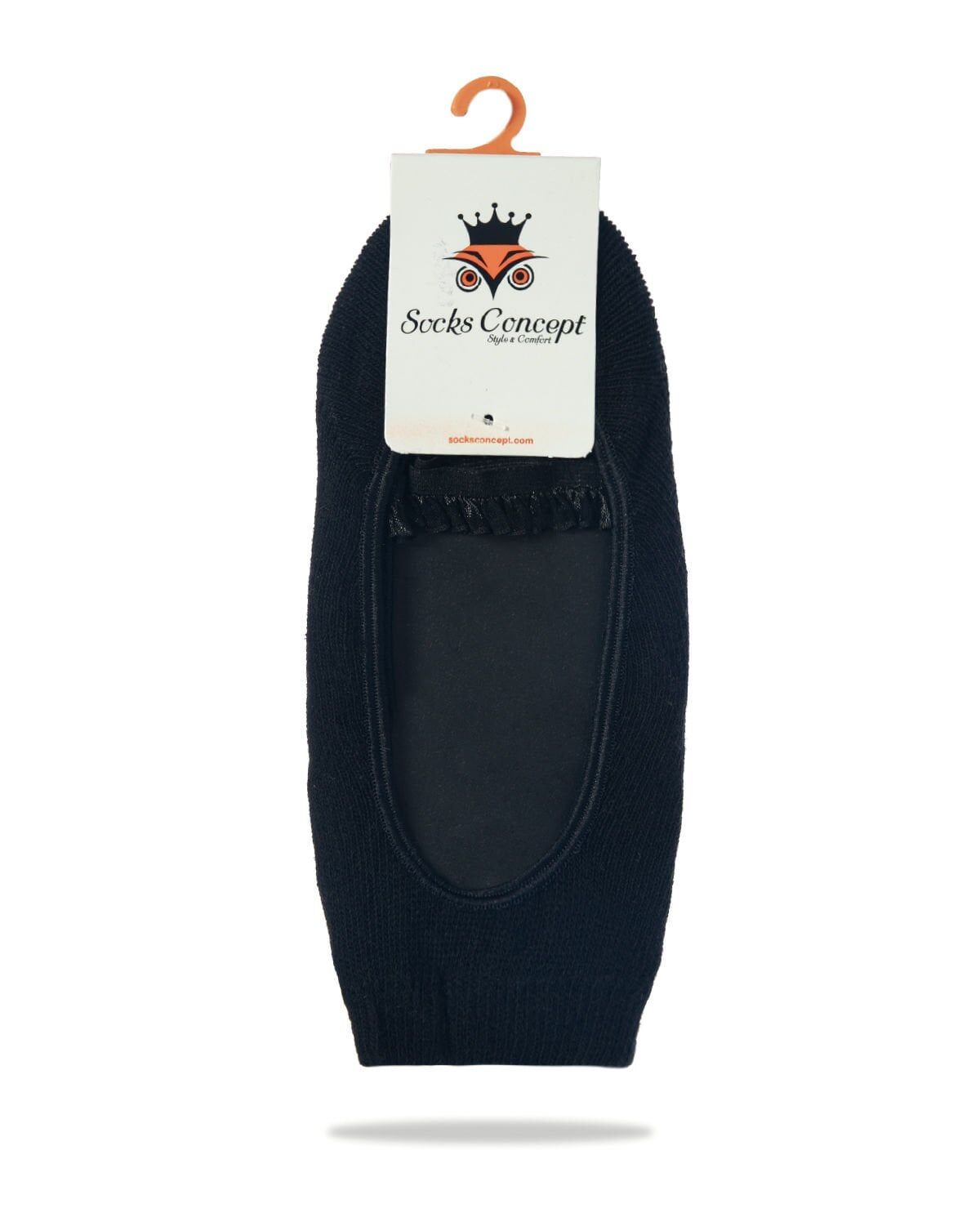 Tül Kurdela Aksesuarlı Kaydırmaz Parmak Babet Çorap