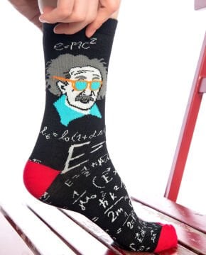 Einstein Desen Soket Çorap
