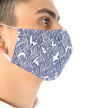 %100 Pamuk Maske Unisex Kayak Desen
